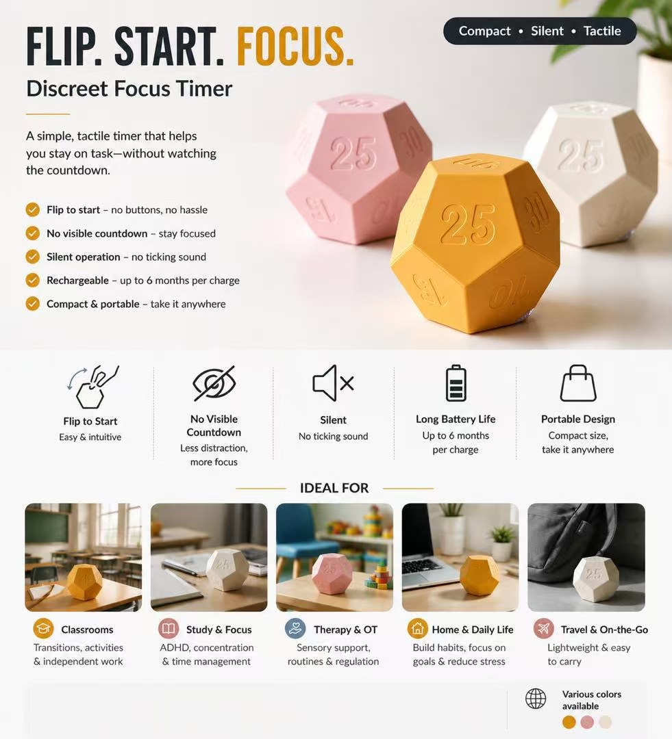 LinkMotion Focus Timer product brochure supplied by LinkMotion